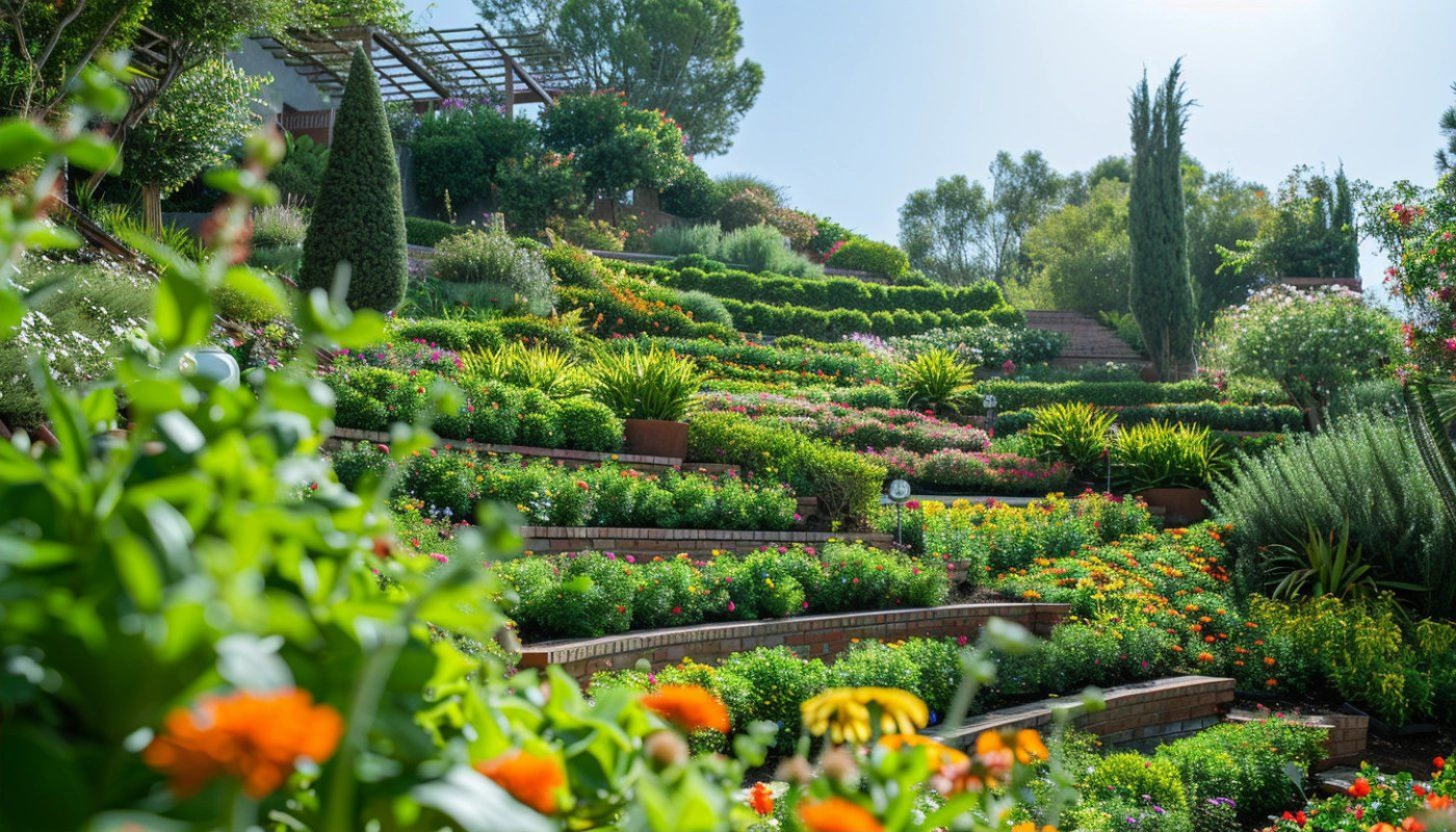 Comment aménager un jardin en pente ?